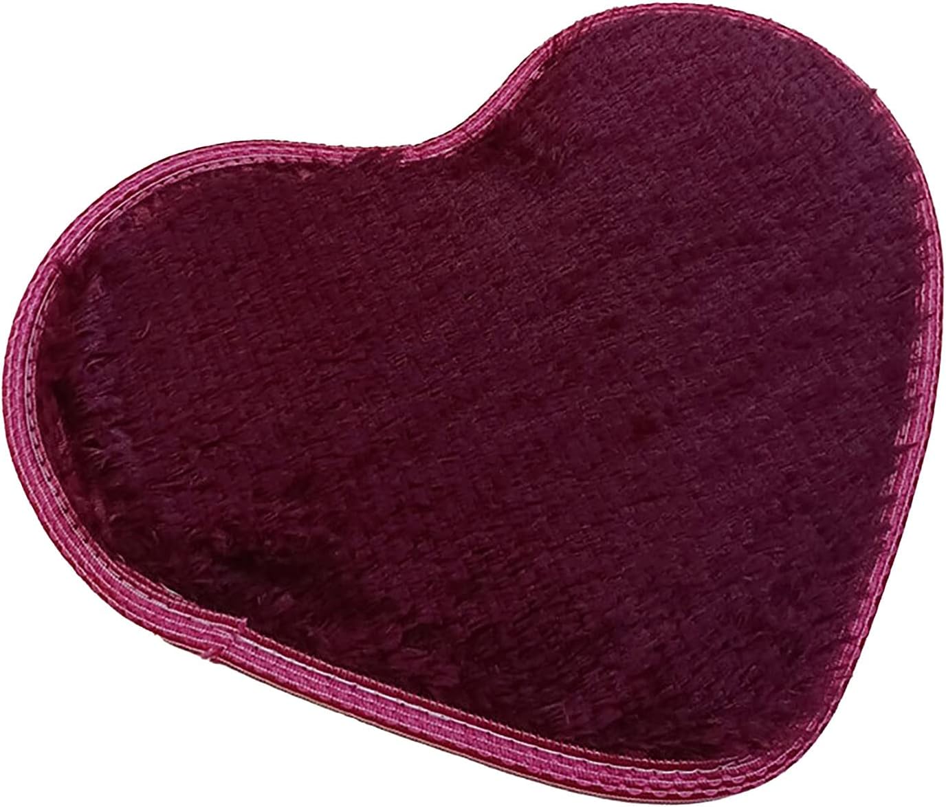 Plush Heart-Shaped Microfiber Rug – Softness You Can Feel