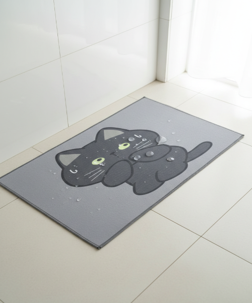 3D Visual Non-Slip Diatomite Floor Mat – Quick-Dry Super Absorbent Magic Rug