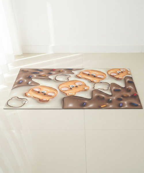 3D Visual Absorbent Diatomite Floor Mat – Quick-Dry Anti-Slip Rug