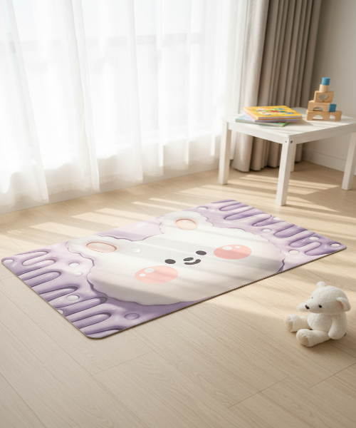 3D Visual Non-Slip Absorbent Floor Mat – Quick-Dry Diatomaceous Mud Rug
