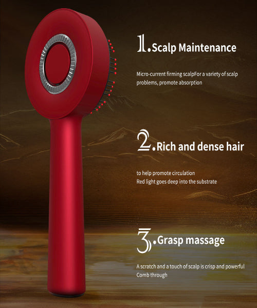 Hair Scalp Massager Oil Applicator Electric Scalp Massaging Brush Rechargeable Head Deep Massage Comb