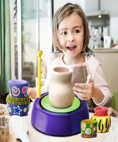 Lehoo Toys STEM Science DIY Toys Pottery Wheel Explorative Educational Toys for Children