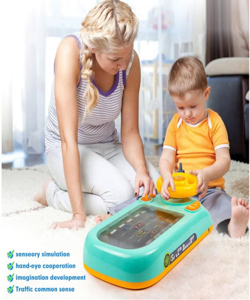 Wholesale Children's Racing Game Simulation Driving Steering Wheel Desktop Educational Toy Adventure