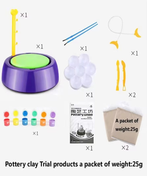 Lehoo Toys STEM Science DIY Toys Pottery Wheel Explorative Educational Toys for Children